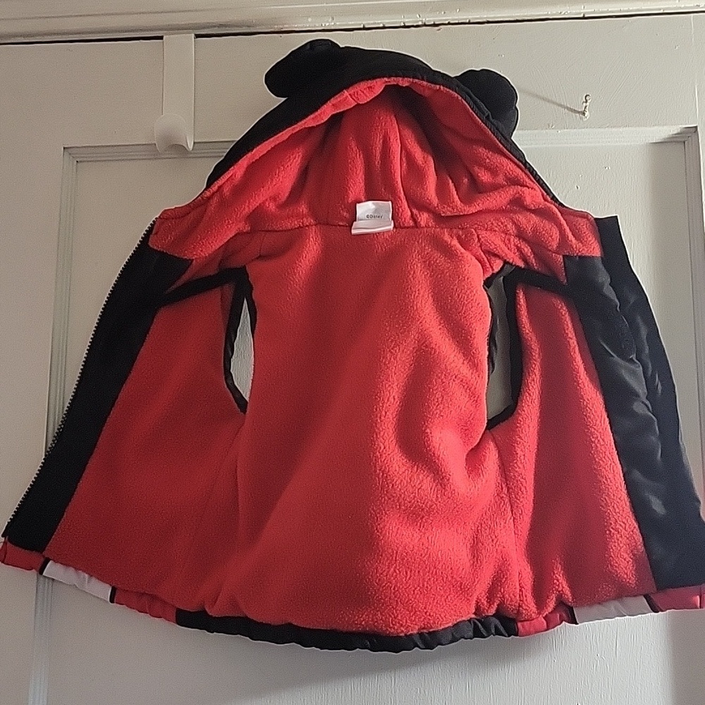 Disney Mickey Mouse Hooded With Ears Zippered Vest, Size: 2T - Picture 2 of 6